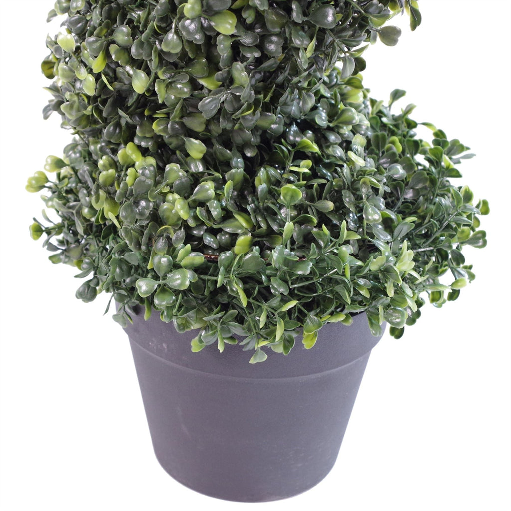 Artificial Boxwood Spiral — 90cm — detail 1