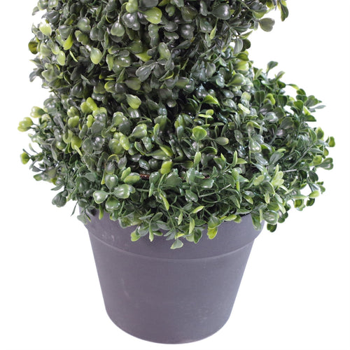 Artificial Boxwood Spiral — 90cm — detail 1